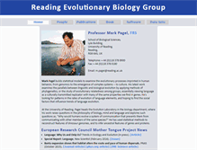 Tablet Screenshot of evolution.reading.ac.uk
