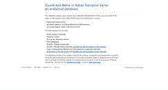 Desktop Screenshot of italianverse.reading.ac.uk